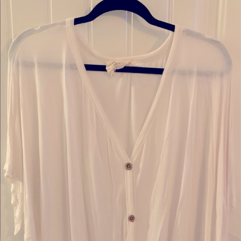 Cream Cropped Top